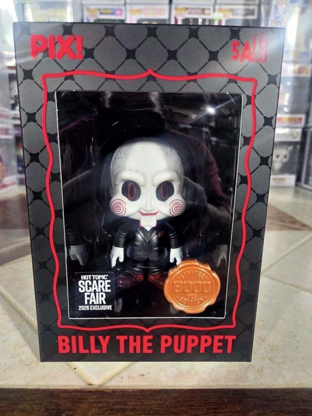 PIX! Billy the Puppet! Boxed Figure NWT